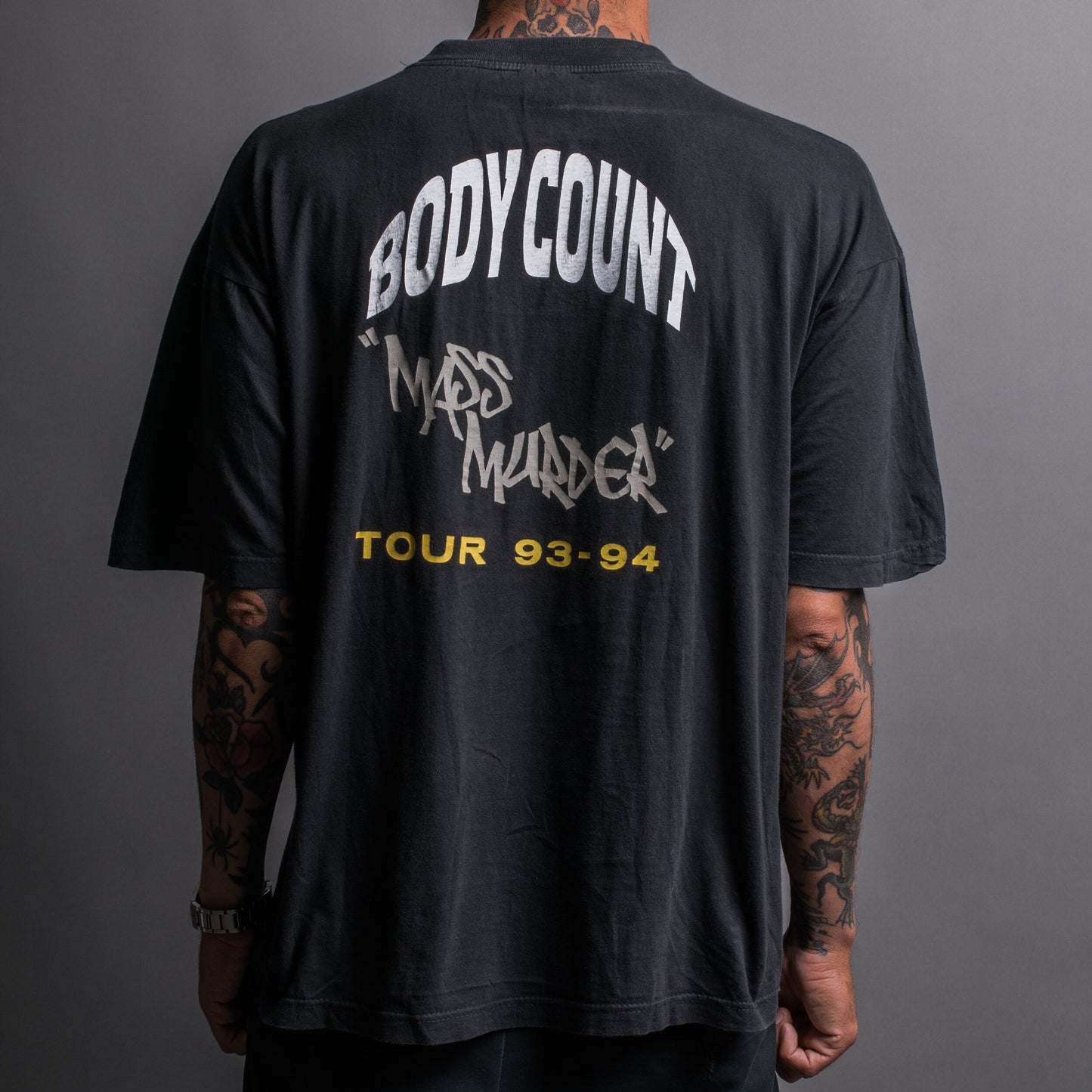 Vintage 1992 Body Count Mass Murder Tour T-Shirt