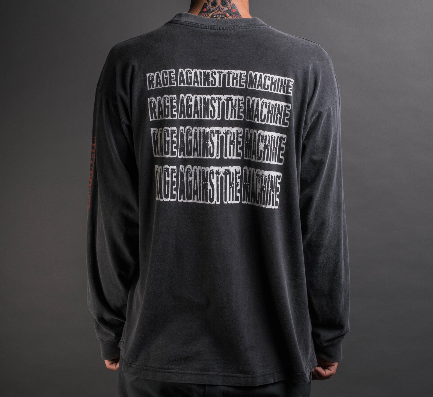 Vintage 90’s Rage Against The Machine Burning Monk Longsleeve