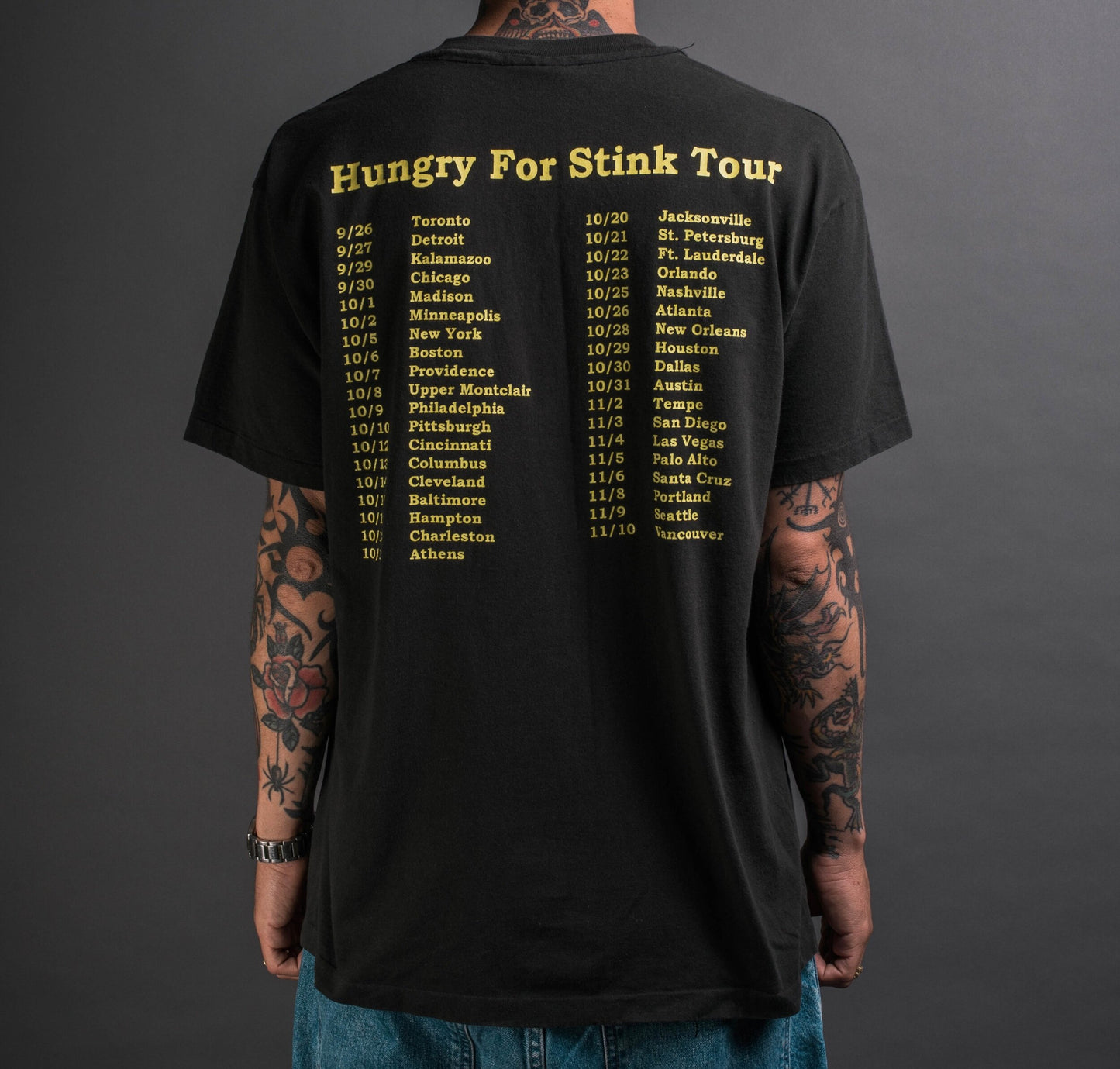 Vintage 1994 L7 Hungry For Stink Tour T-Shirt