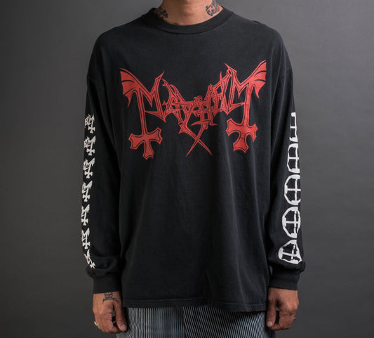 Vintage 90’s Mayhem Pure Norwegian Black Metal Longsleeve