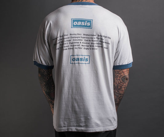 Vintage 90’s Oasis What’s the Story Ringer T-Shirt