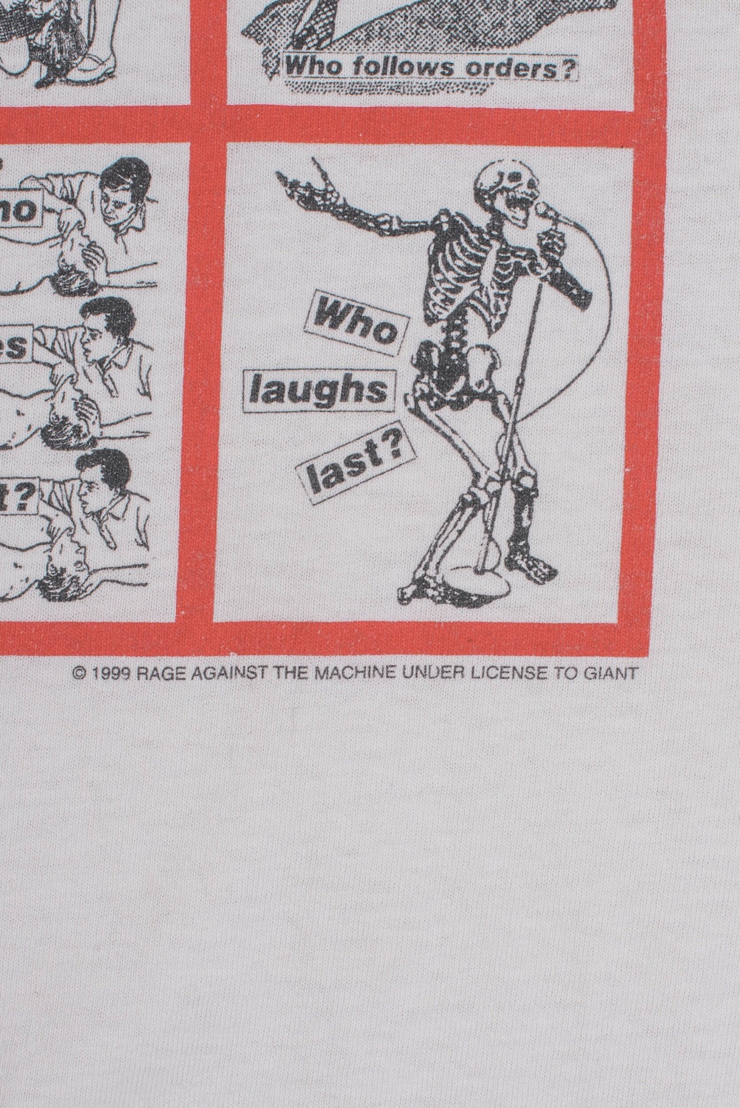Vintage 1999 Rage Against The Machine Barbara Kruger T-Shirt