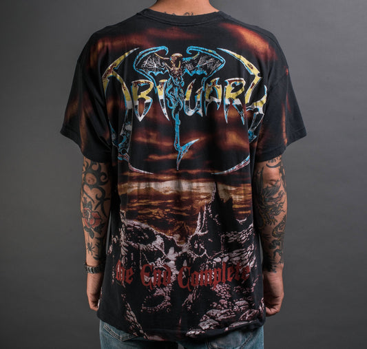 Vintage 1993 Obituary The End Complete All Over Print T-Shirt