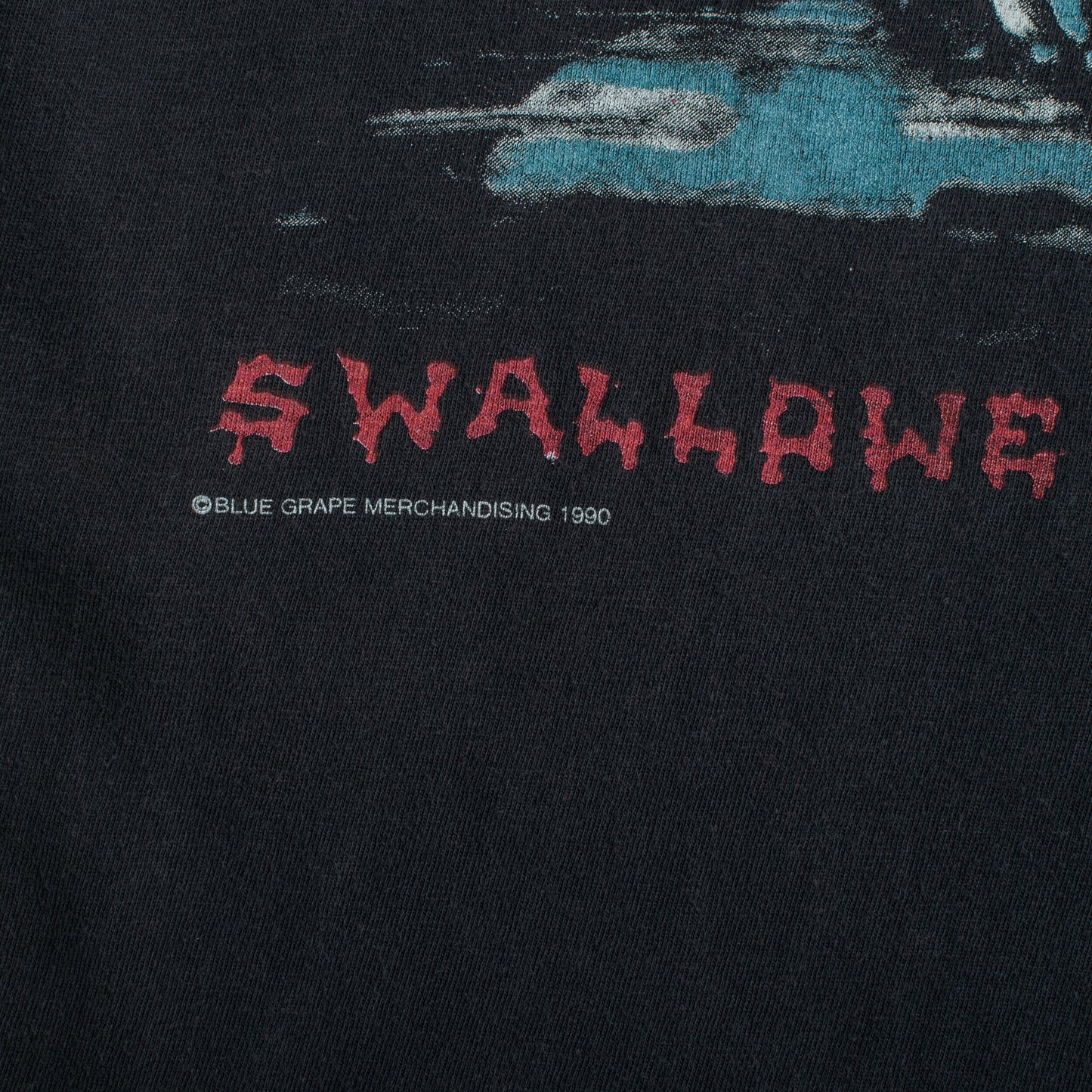 Vintage 1990 Sadus Swallowed in Black Tour T-Shirt