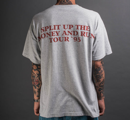 Vintage 1995 Sheer Terror Split Up The Money And Run Tour T-Shirt