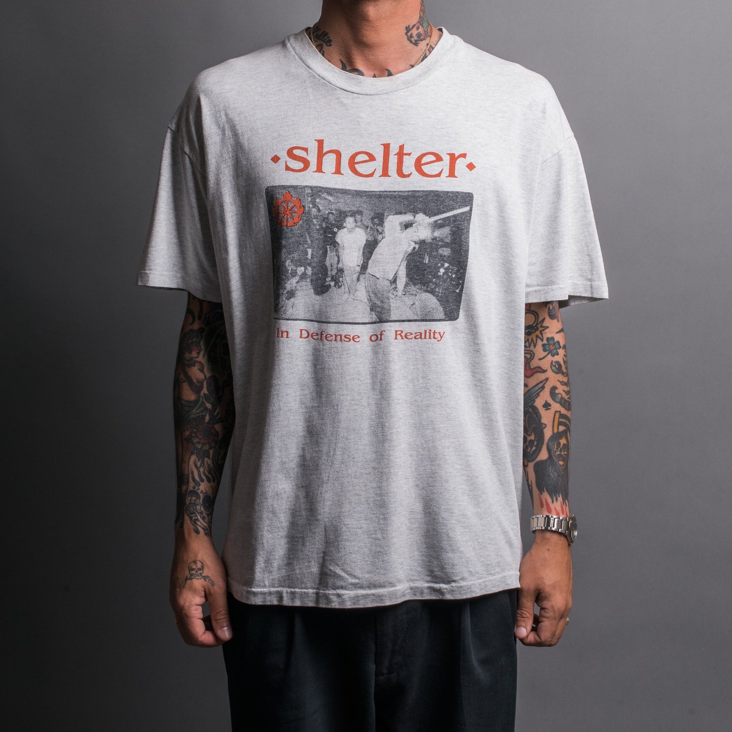 Vintage 90’s Shelter In Defense Of Reality T-Shirt