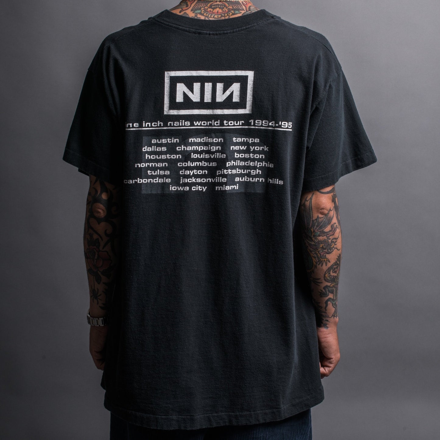 Vintage 1994 Nine Inch Nails Downward Spiral Tour T-Shirt