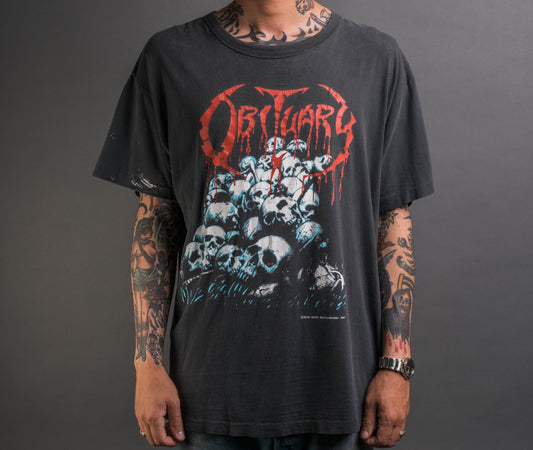 Vintage 90’s Obituary Cause of Death T-Shirt