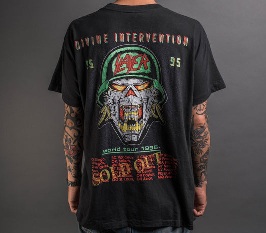 Vintage 1995 Slayer Divine Intervention Tour T-Shirt