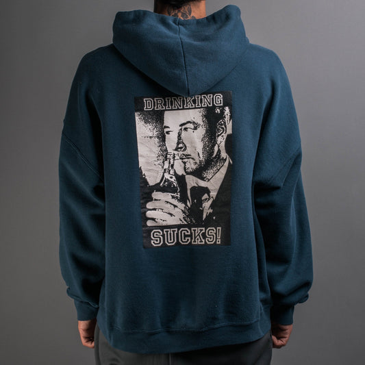 Vintage 90’s Straight Edge Drinking Sucks Hoodie