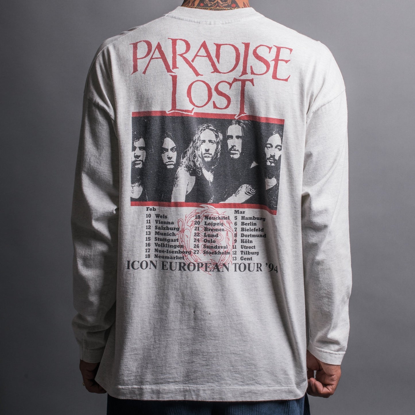 Vintage 1994 Paradise Lost Icon Tour Longsleeve