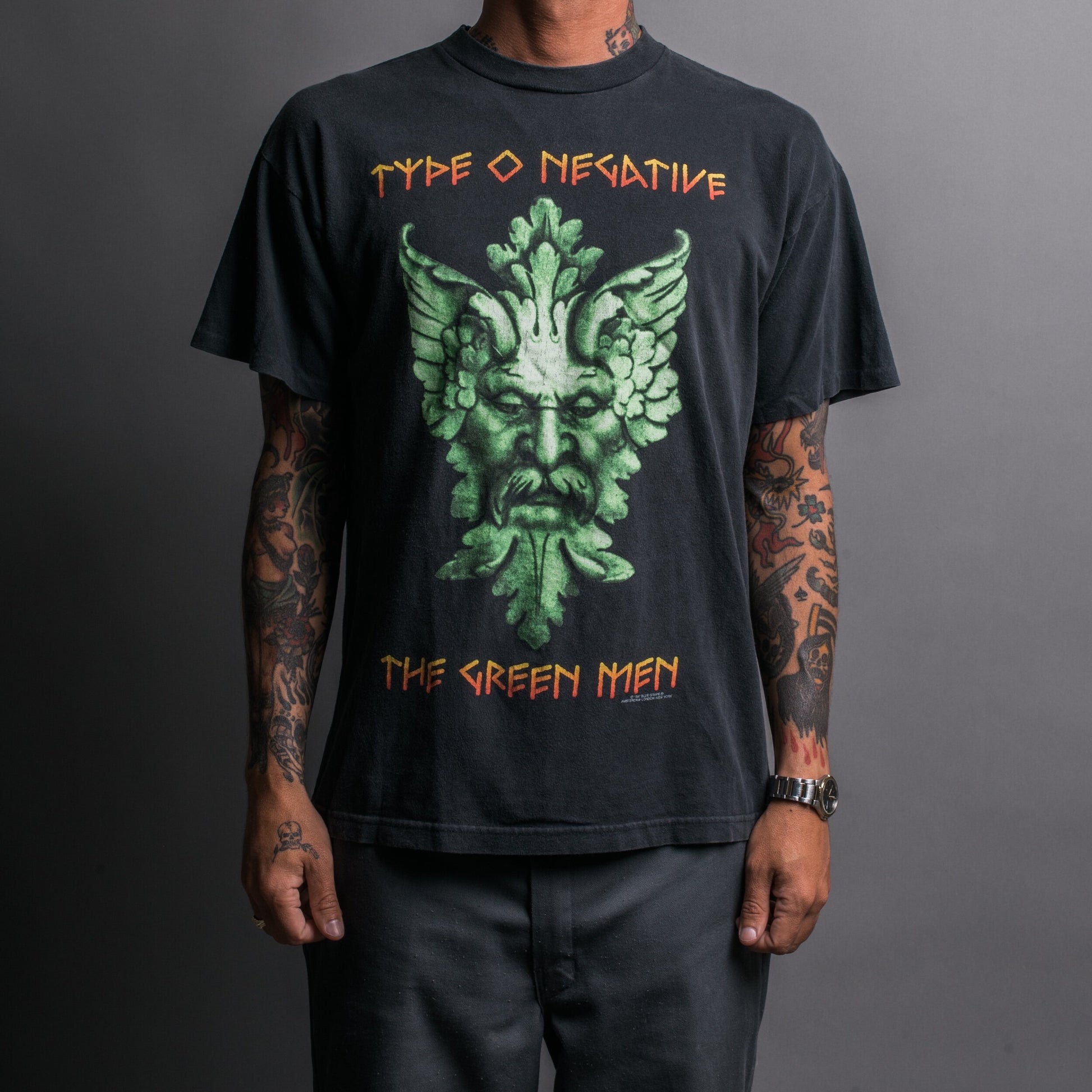  Type O Negative T Shirt Green Man Band Logo Official