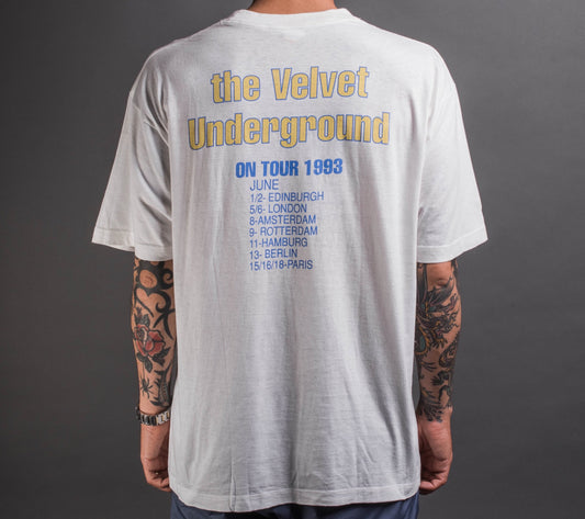 Vintage 1993 The Velvet Underground Euro Tour T-Shirt