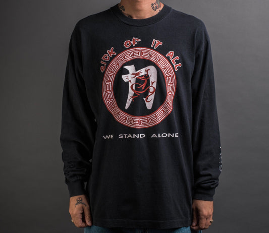 Vintage 1992 Sick Of It All We Stand Alone Tour Longsleeve