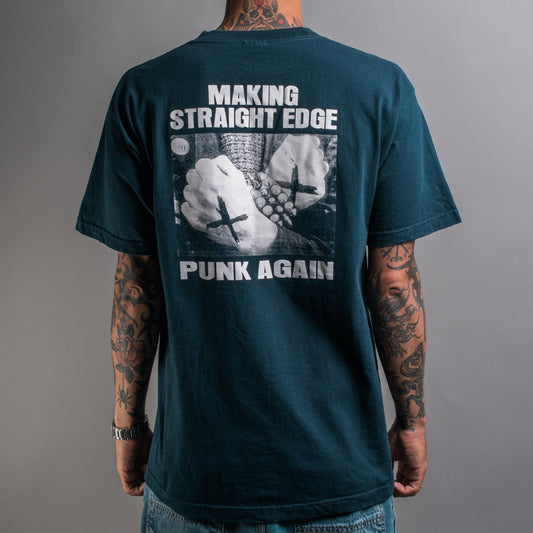 Vintage The Real Enemy Making Straight Edge Punk Again T-Shirt