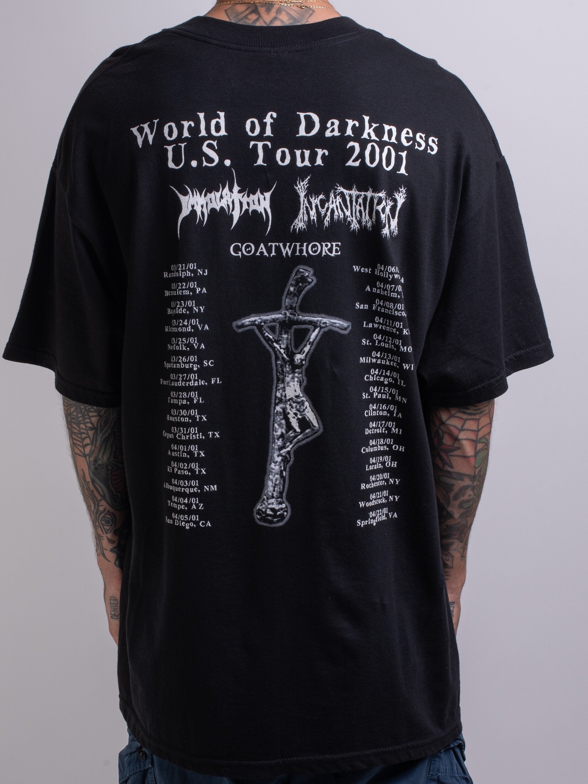 Vintage Incantation Tour T-Shirt selling