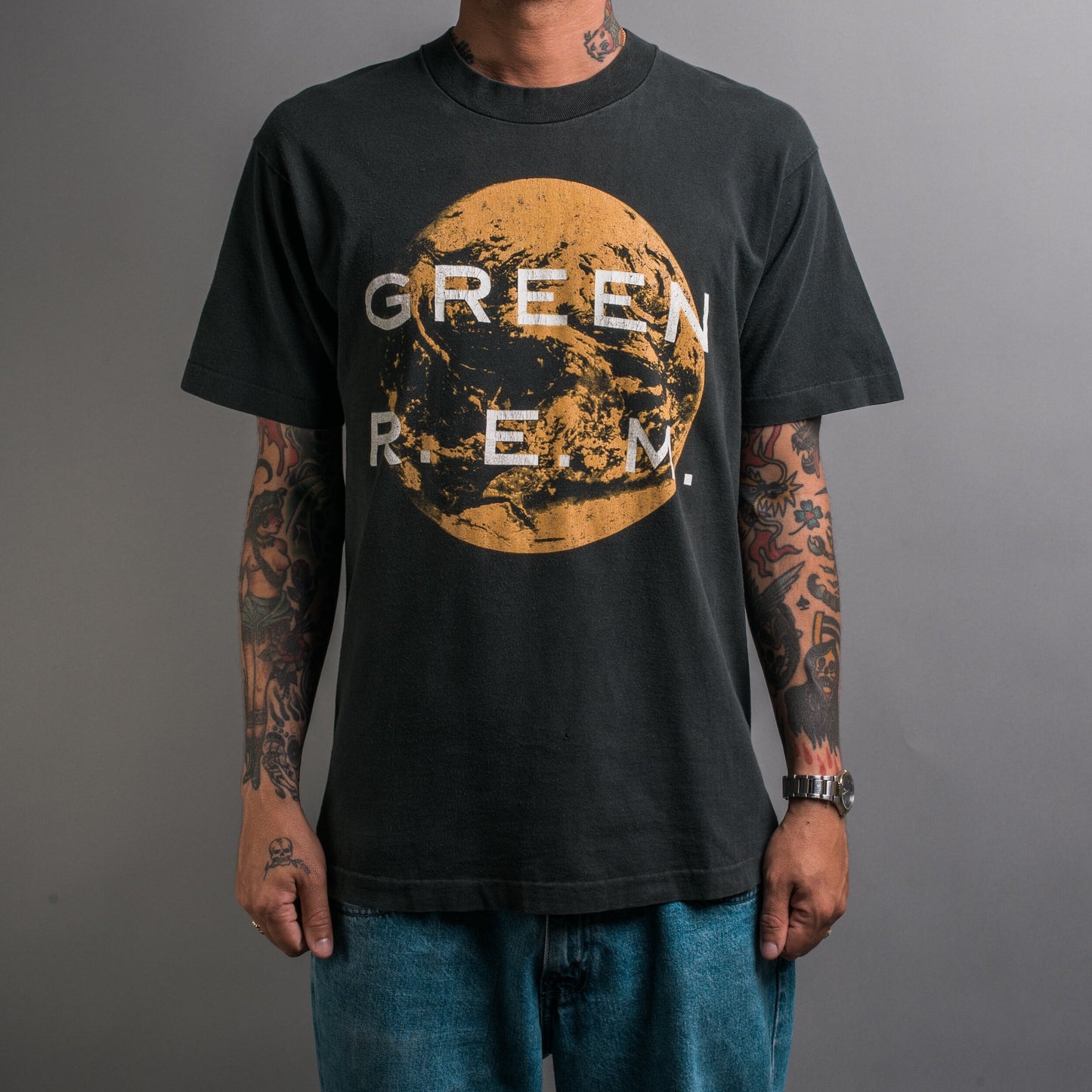 Green Mills – REM USA T-Shirt Vintage 90\'s Vintage