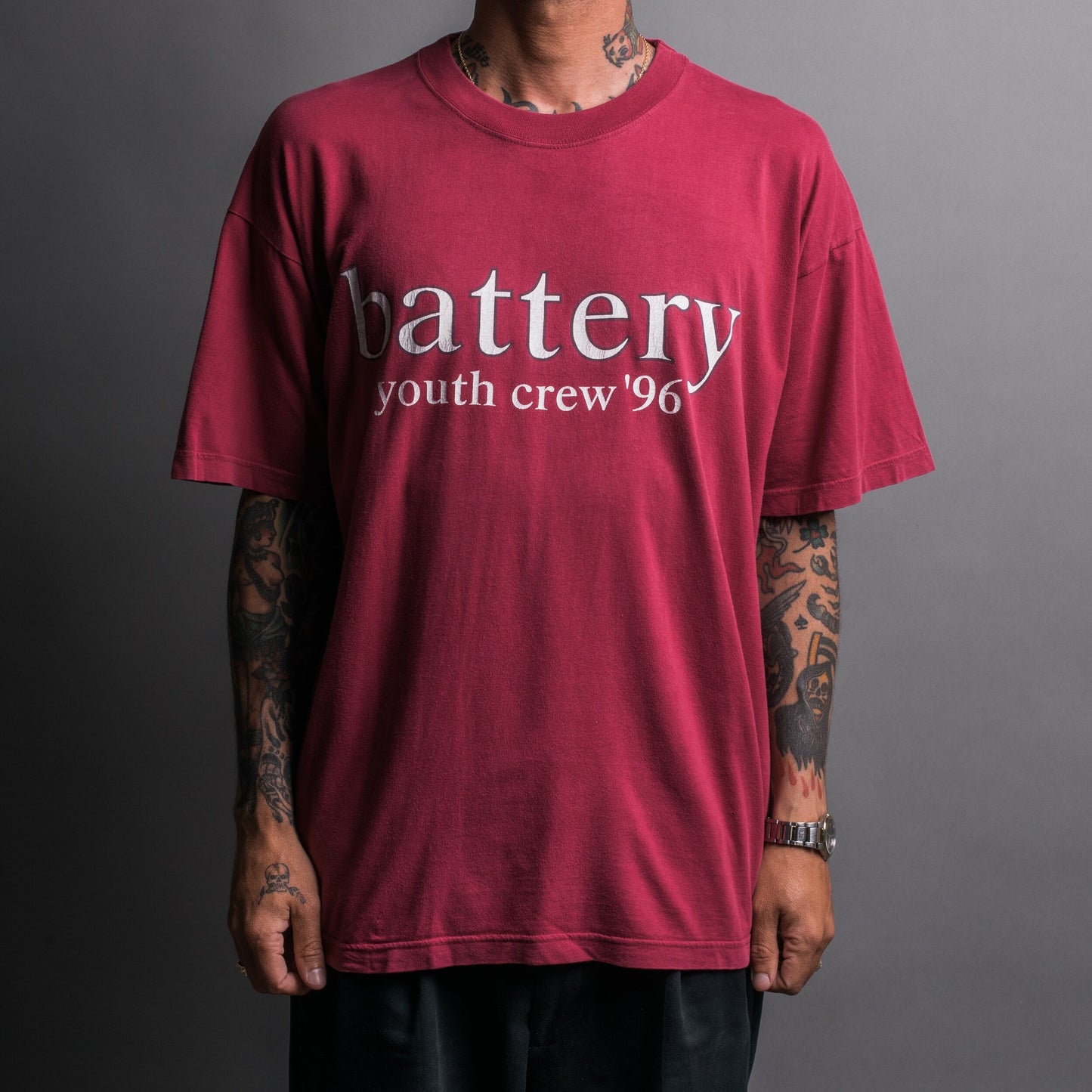 Vintage 1996 Battery Until The End T-Shirt