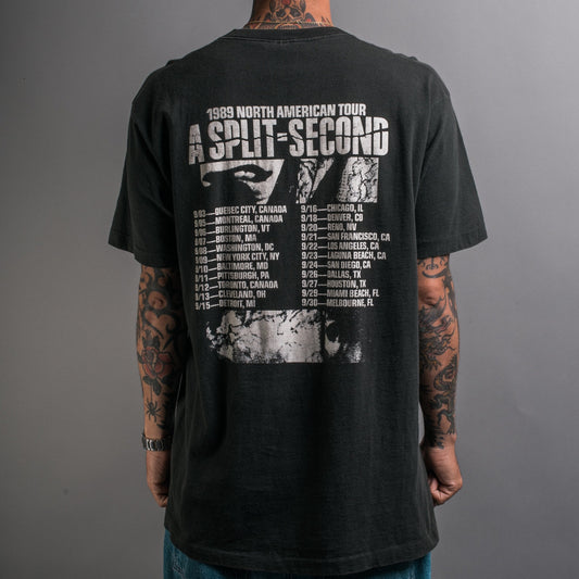 Vintage 1989 A Split Second American Tour T-Shirt