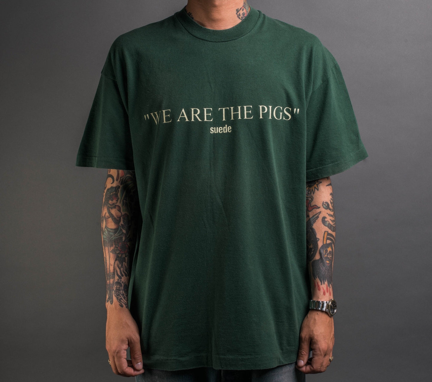 Vintage 90’s Suede We Are The Pigs T-Shirt