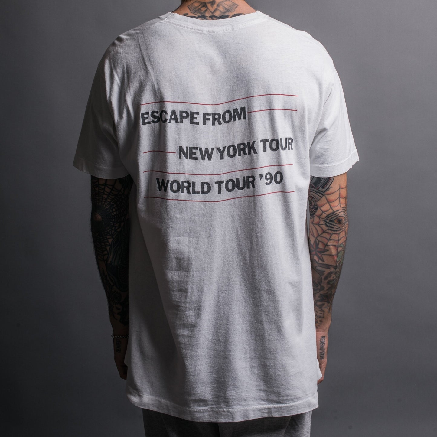 Vintage 1990 Ramones Escape From New York Tour T-Shirt