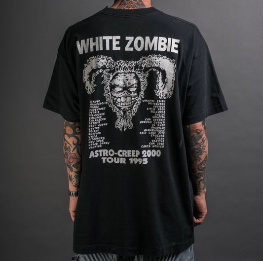 Vintage 1995 White Zombie Astro-Creep 2000 Tour T-Shirt