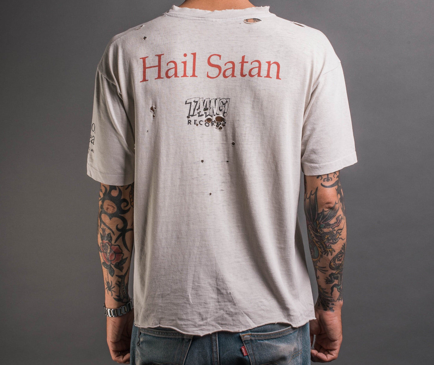 Vintage 80’s Poison Idea Hail Satan T-Shirt