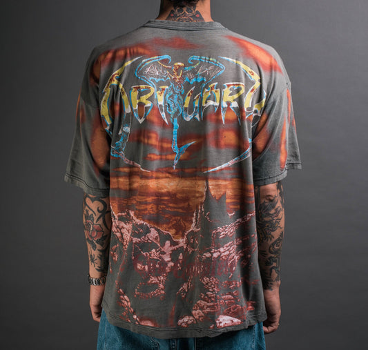 Vintage 1993 Obituary The End Complete All Over Print T-Shirt