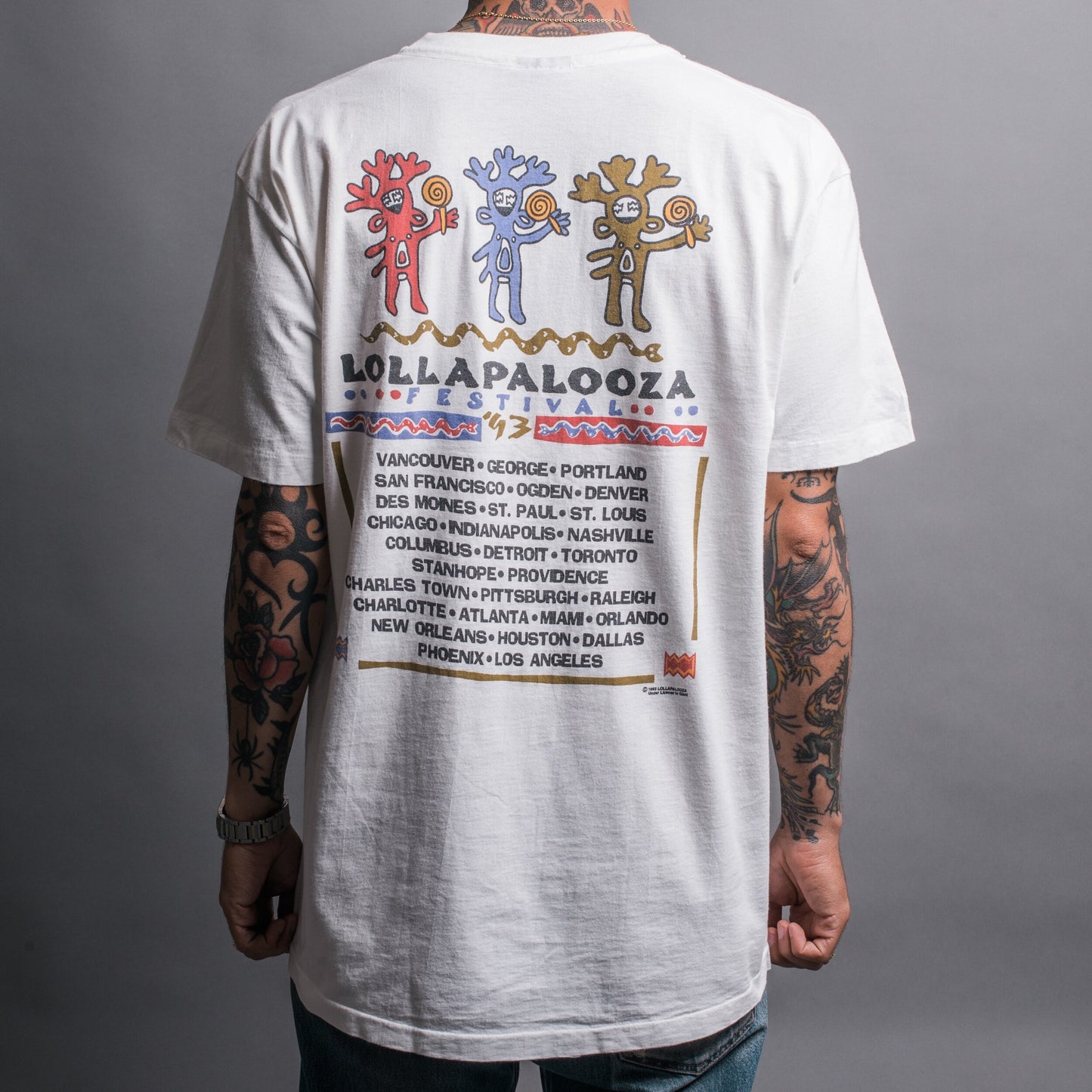 Vintage 1993 Lollapalooza Fest T-Shirt