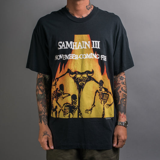 Vintage 1999 Samhain November Coming Fire T-Shirt