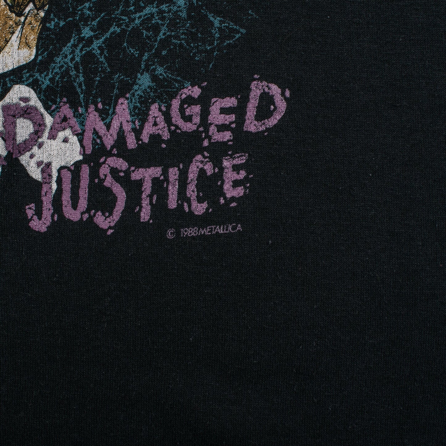 Vintage 1988 Metallica Damaged Justice T-Shirt