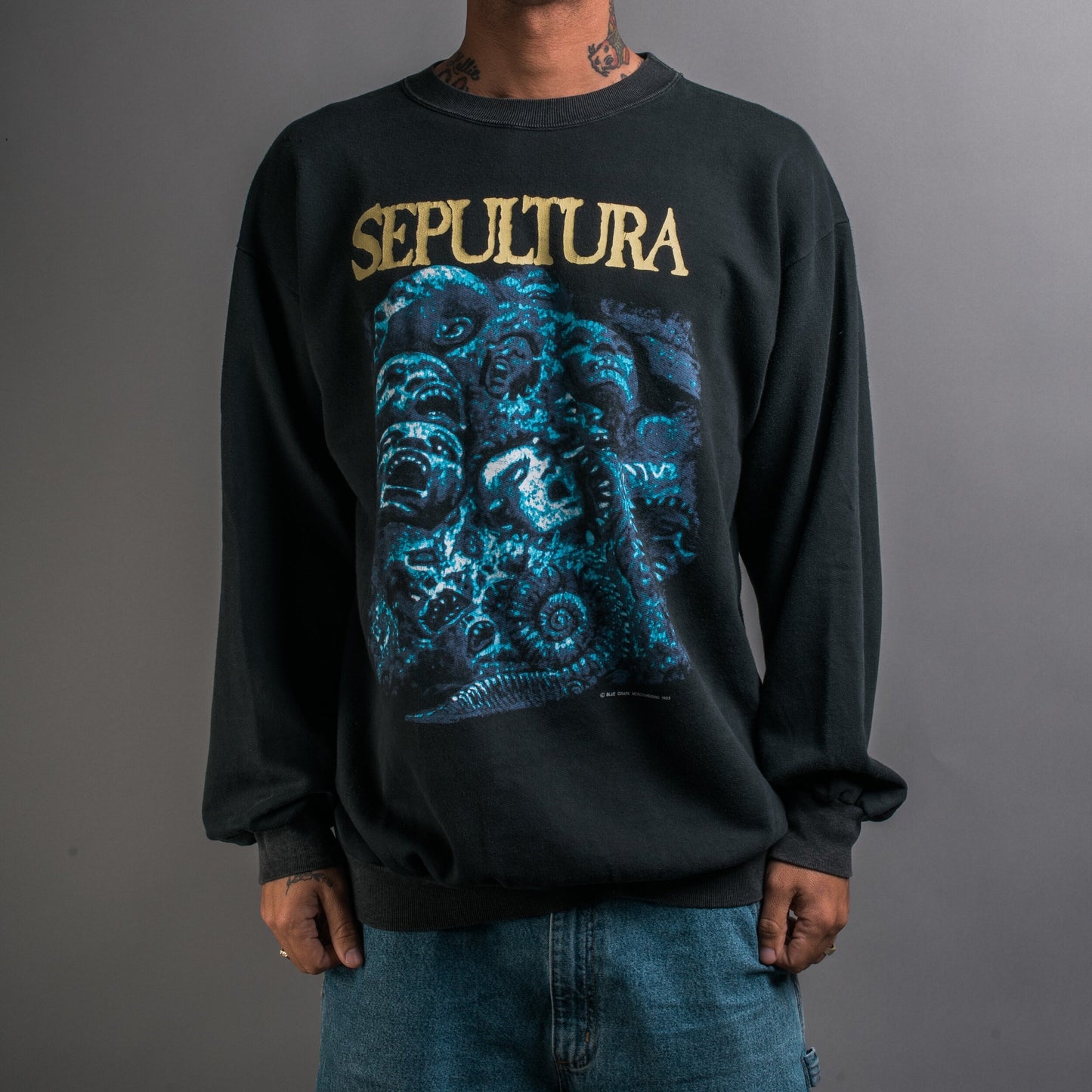 Vintage 1993 Sepultura Chaos AD Sweatshirt