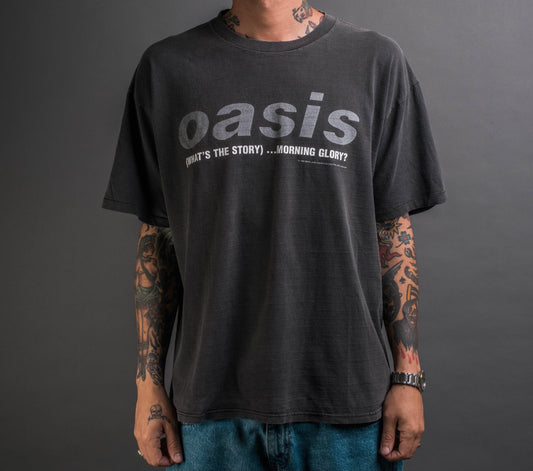 Vintage 1995 Oasis Shirt What’s The Story Morning Glory T-Shirt