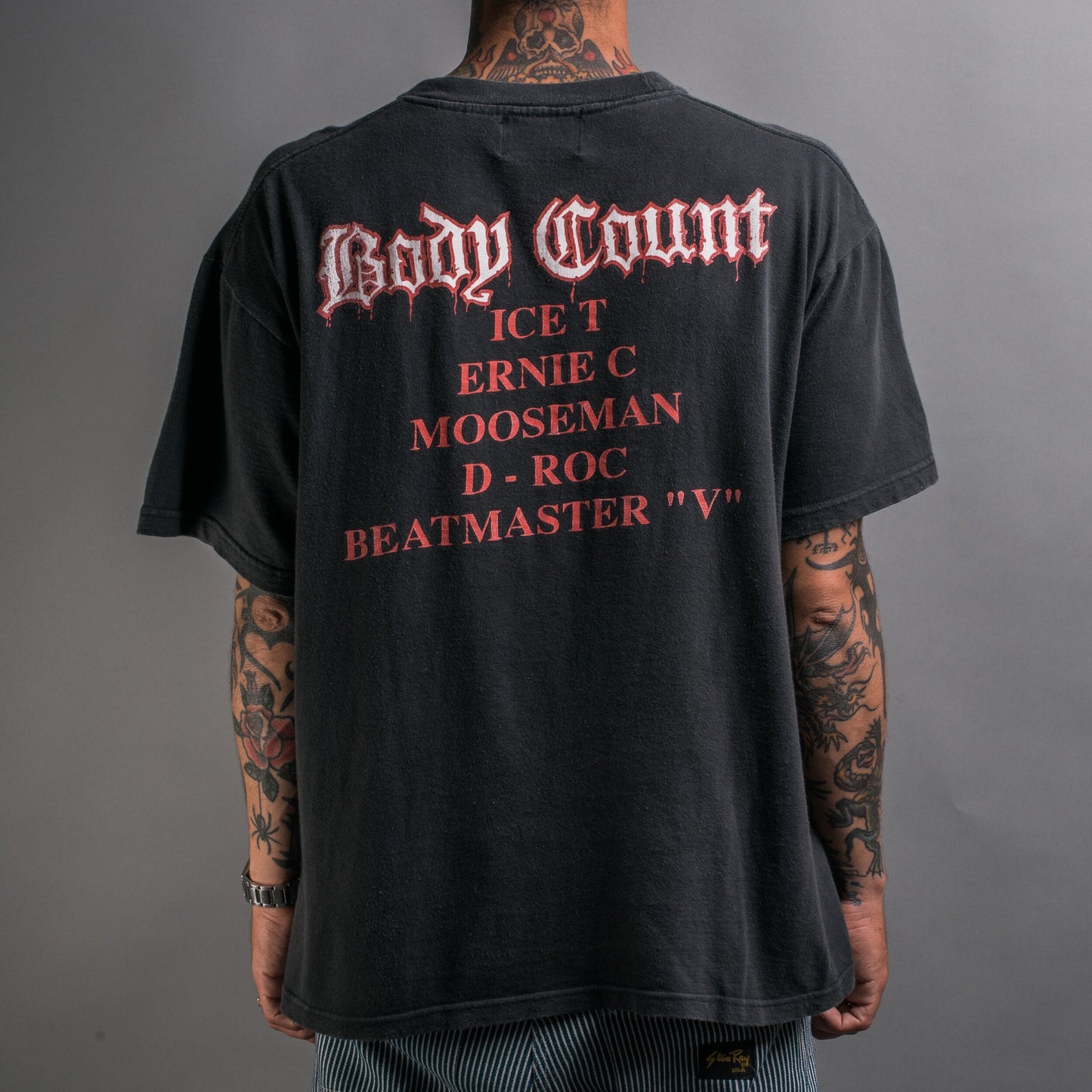 Vintage 1992 Body Count Australian Tour T-Shirt