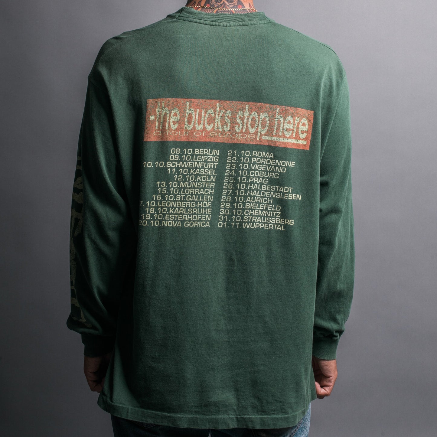 Vintage 90’s Integrity The Bucks Stop Here Tour Longsleeve