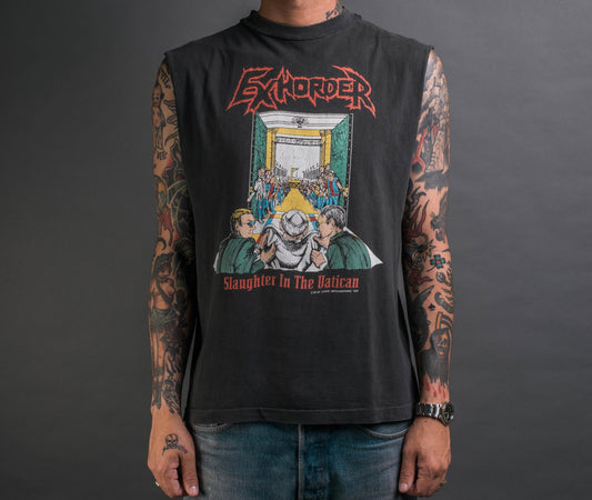 Vintage 1991 Exhroder Slaughter In The Vatican T-Shirt