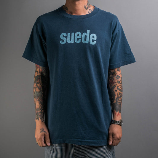 Vintage 90’s Suede Glittery Logo T-Shirt