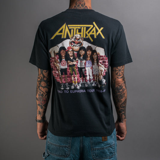 Vintage 1988 Anthrax State Of Euphoria Tour T-Shirt