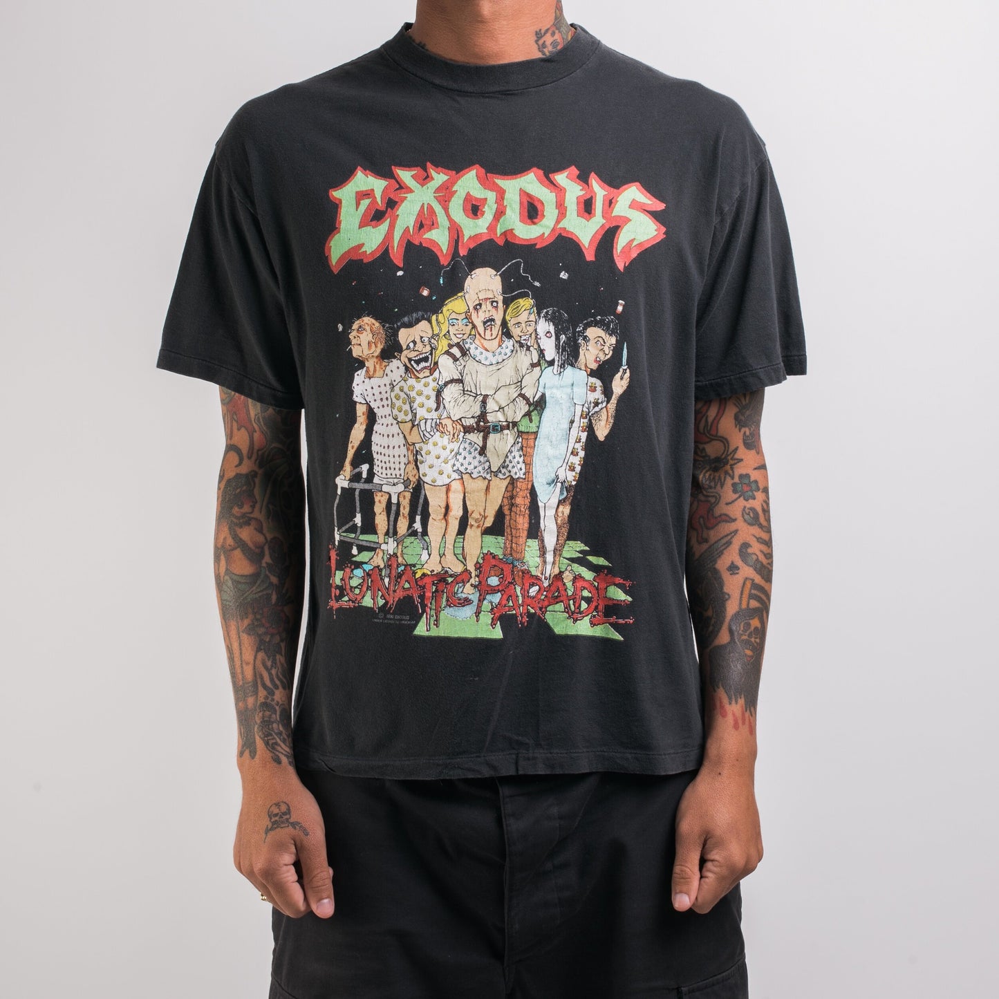 Vintage 1990 Exodus Lunatic Parade T-Shirt