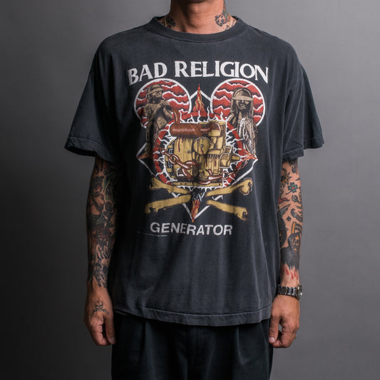 Vintage 1992 Bad Religion Generator European Tour T-Shirt