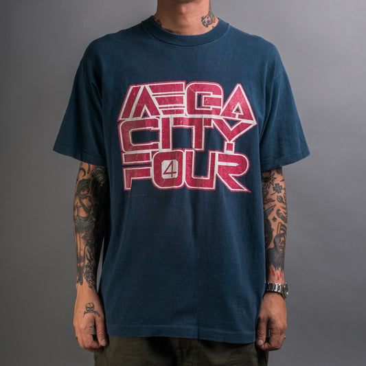 Vintage 1992 Mega City Four Posi Vibes Stateside Tour T-Shirt