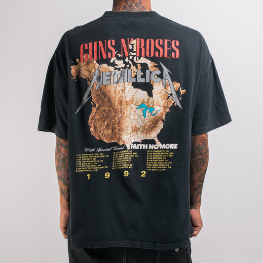 Vintage 1992 Metallica Gun’s N Roses Tour T-Shirt