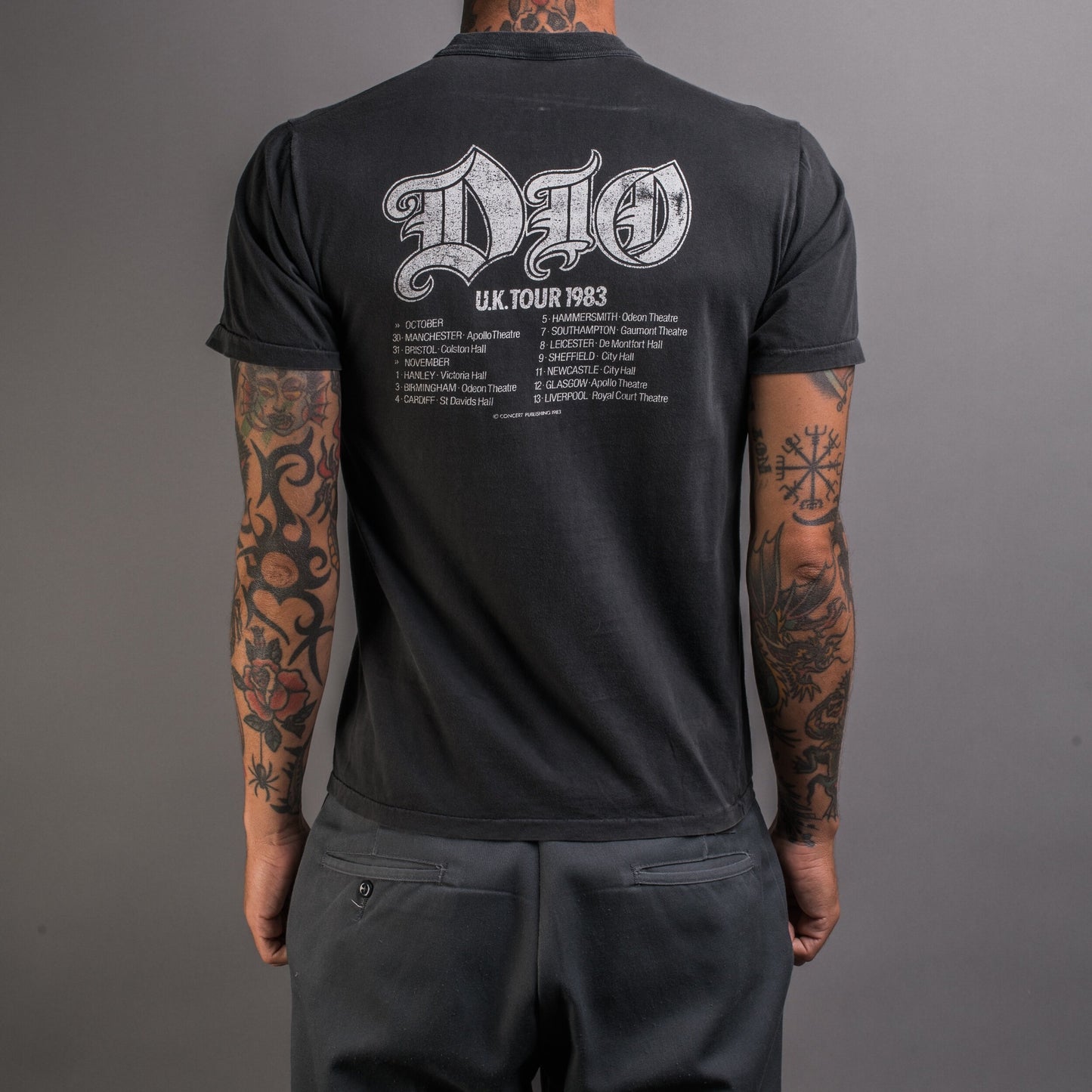 Vintage 1983 DIO UK Tour T-Shirt