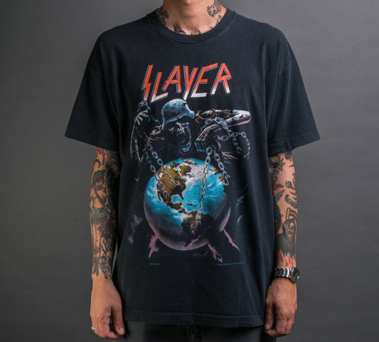 Vintage 1994 Slayer European Intourvention T-Shirt