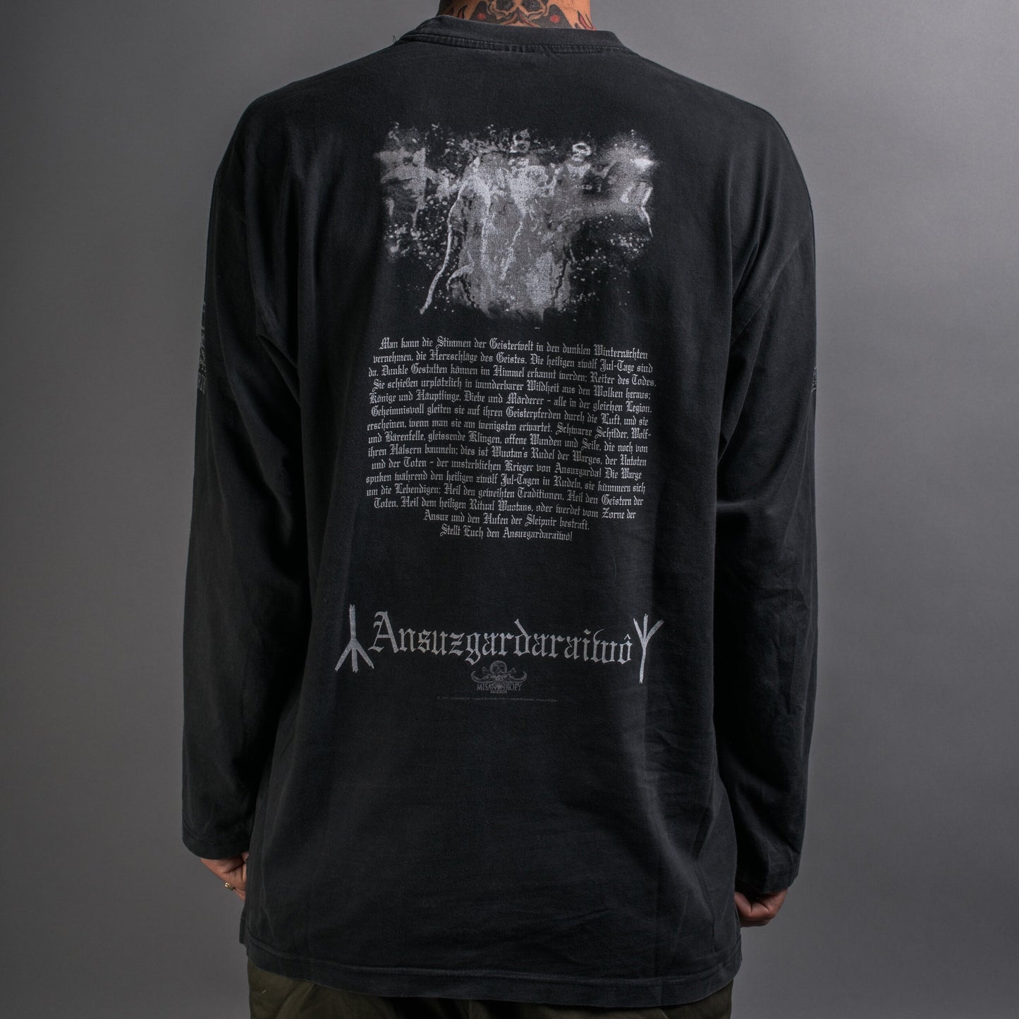 Vintage 1998 Burzum Hlidskjalf Longsleeve