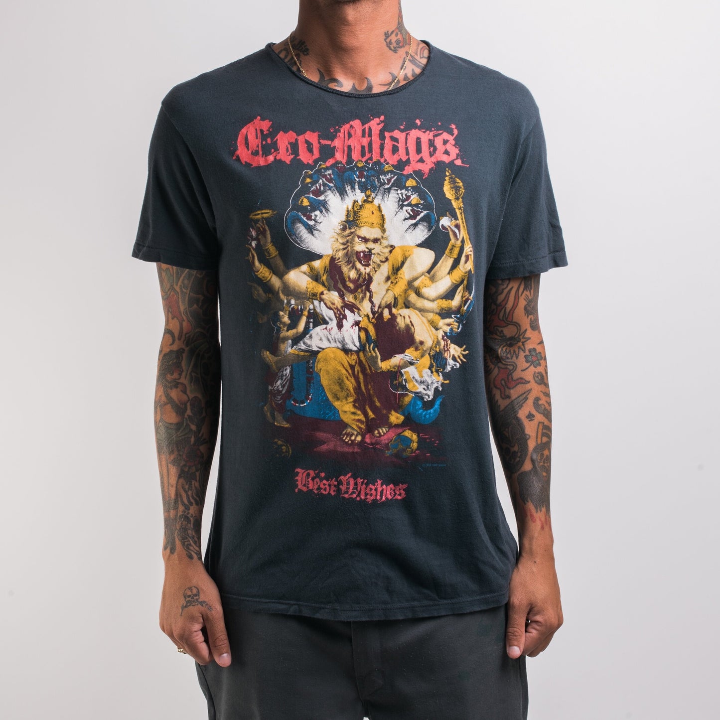 Vintage 1989 Cro-Mags Down But Not Out Tour T-Shirt