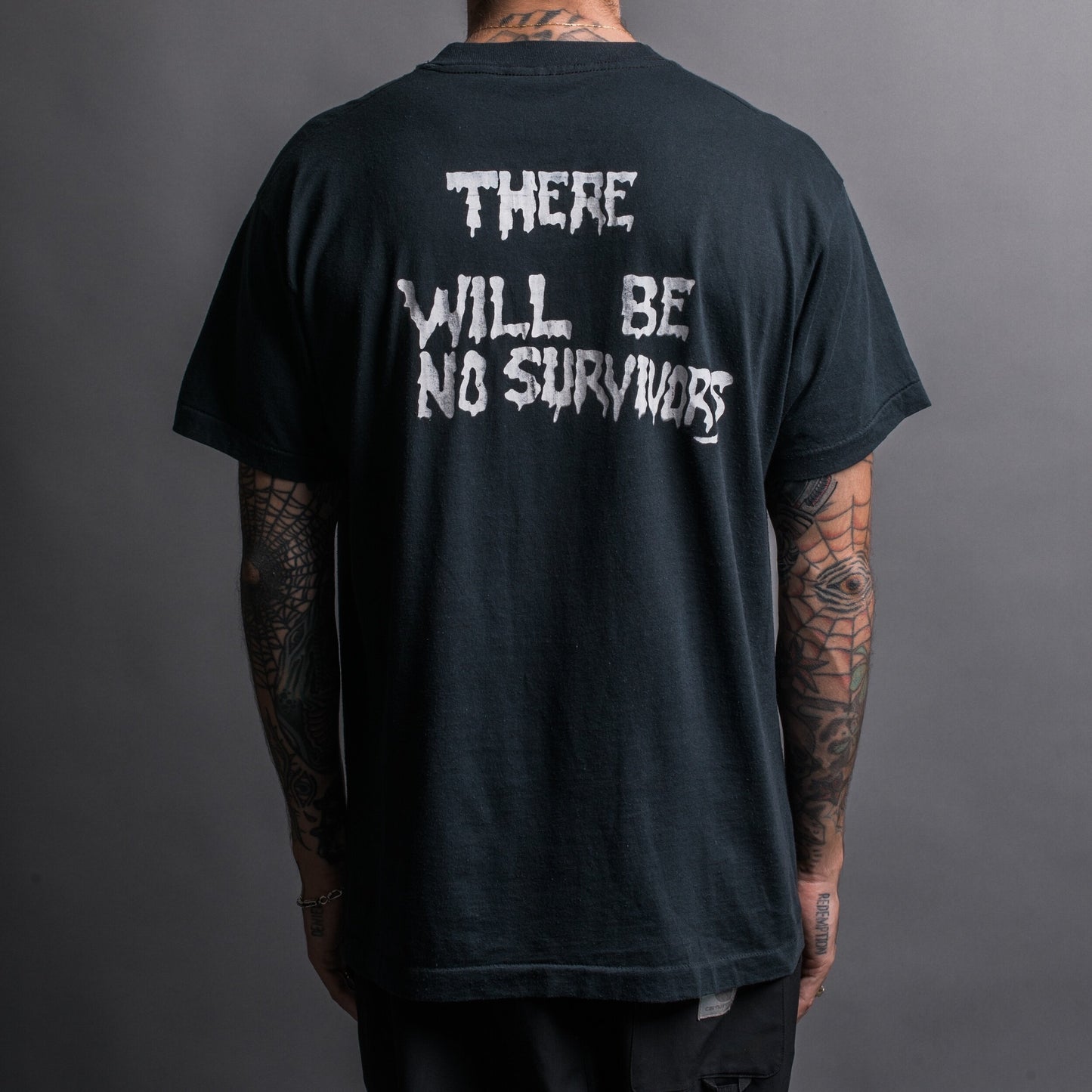 Vintage 80’s Terror There Will Be No Survivors T-Shirt