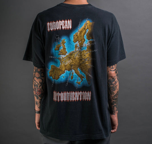 Vintage 1994 Slayer European Intourvention T-Shirt