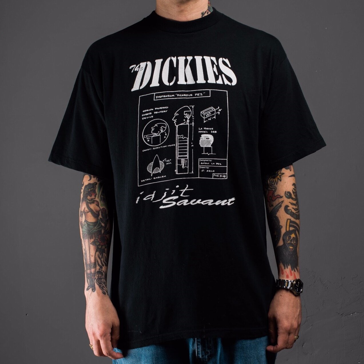 Vintage 1995 The Dickies Euro Tour T-Shirt – Mills Vintage USA