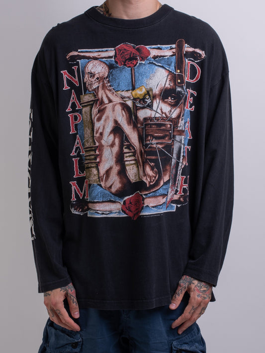 Vintage 1995 Napalm Death Diatribes Longsleeve